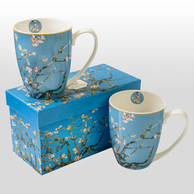 Vincent Van Gogh's Duo of Mugs: Almond Branch