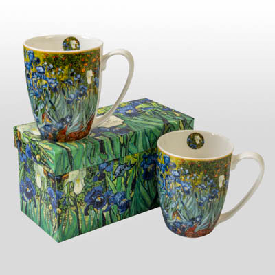 Duo de mugs Vincent Van Gogh : Les iris