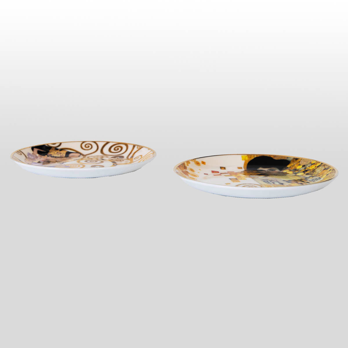 Set de 2 petites assiettes à mignardises Gustav Klimt : L'attente, Adèle (détail n°1)