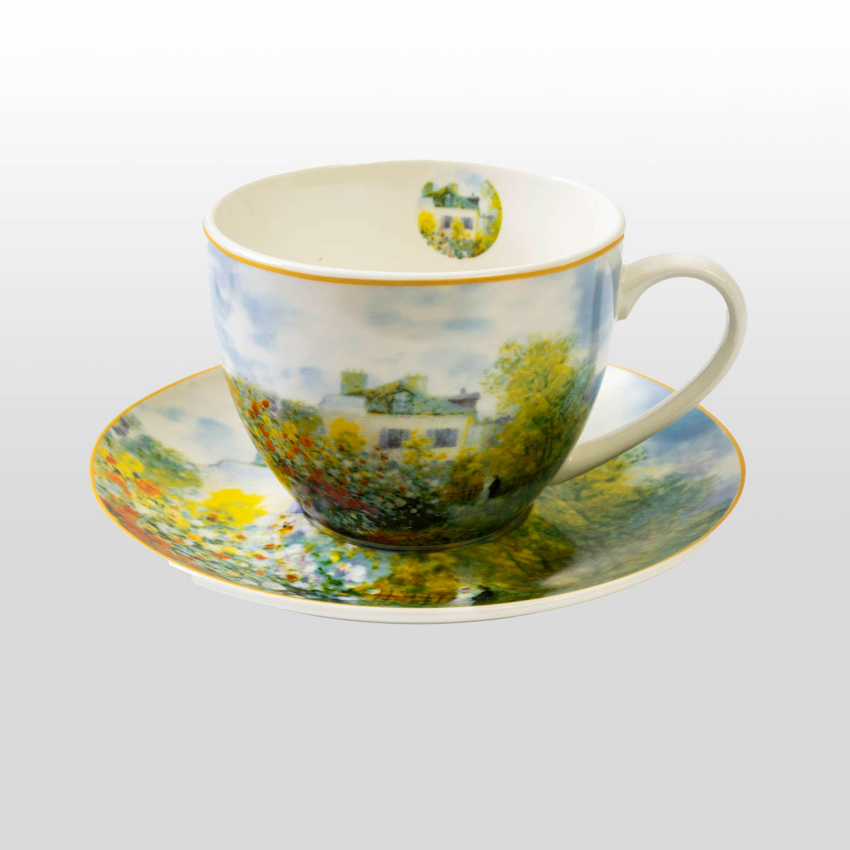 Duo de tasses à Thé Claude Monet : La maison de l'artiste (détail 2)