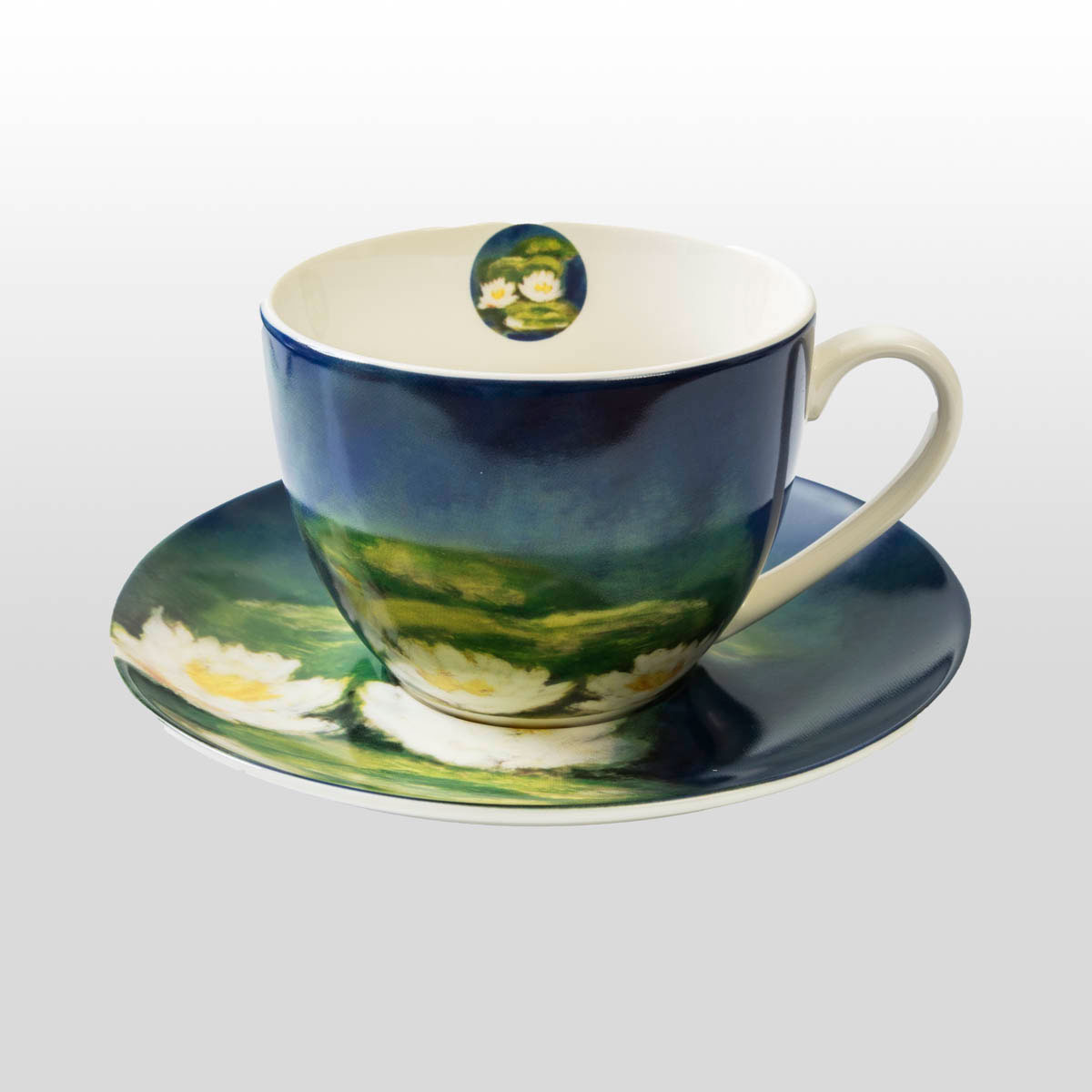 Duo de tasses à Thé Claude Monet : Nénuphars (détail 2)