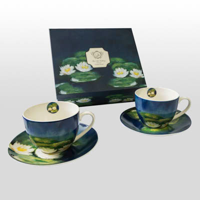 Claude Monet Teacup Duo: Water Lilies