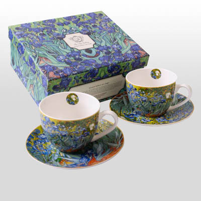 Duo de tasses à thé Vincent Van Gogh : Les iris