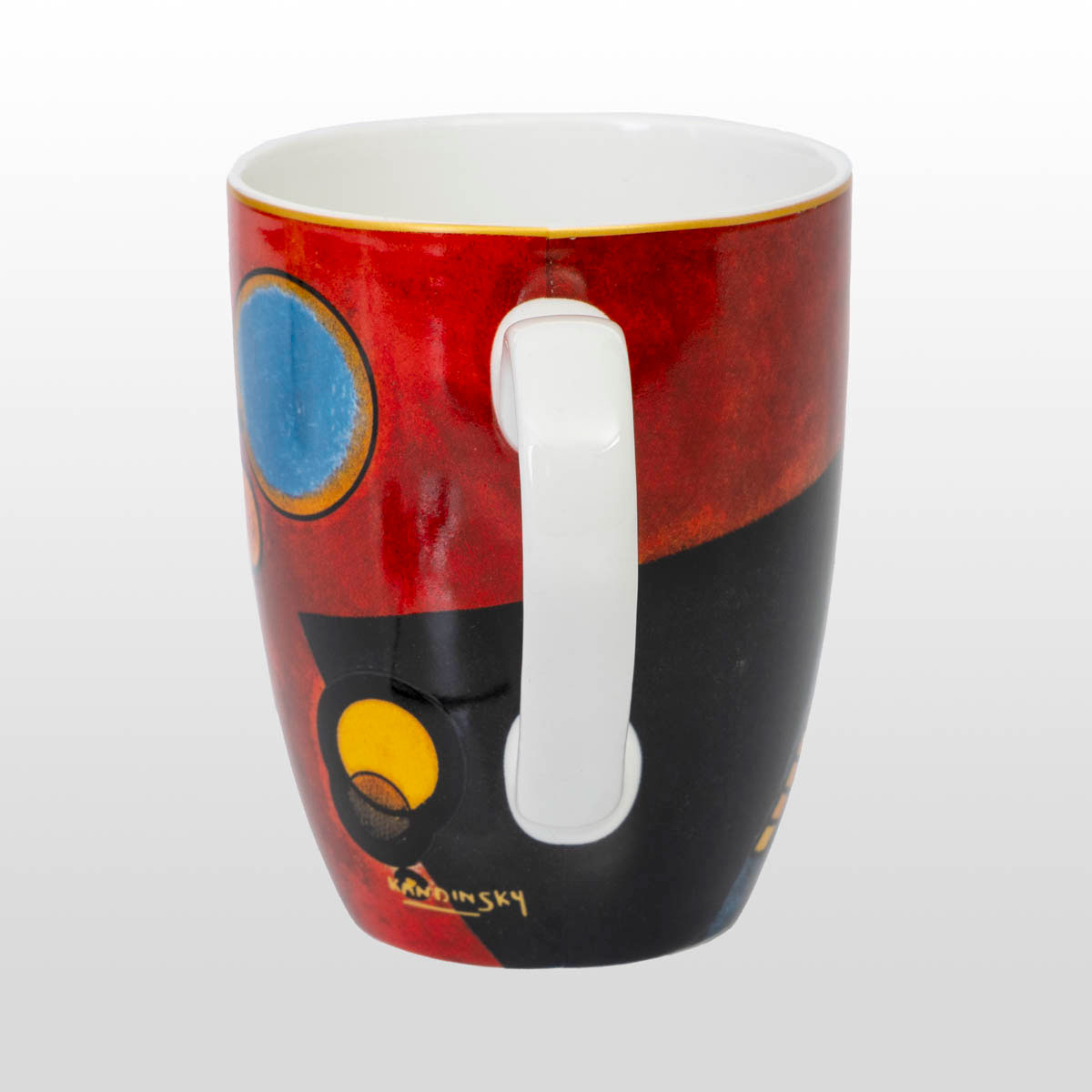 Taza Kandinsky: Rojo intenso (detalle 1)