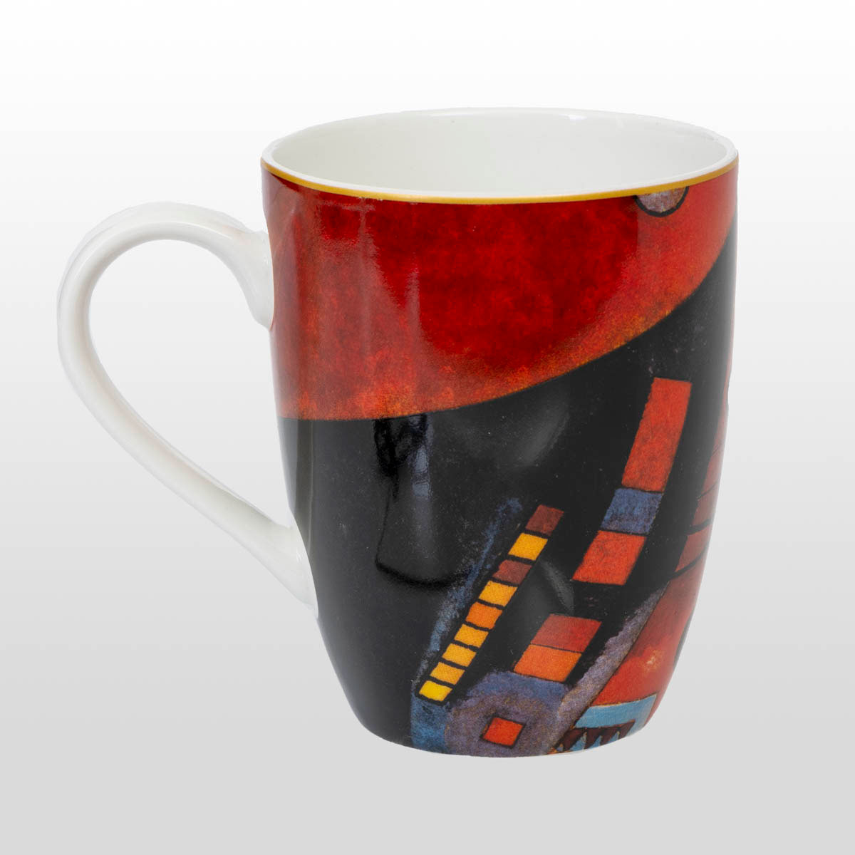 Taza Kandinsky: Rojo intenso (detalle 2)