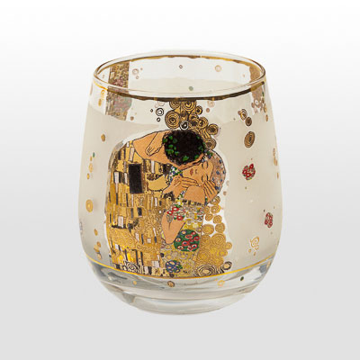 Glass candle holder Gustav Klimt: The kiss