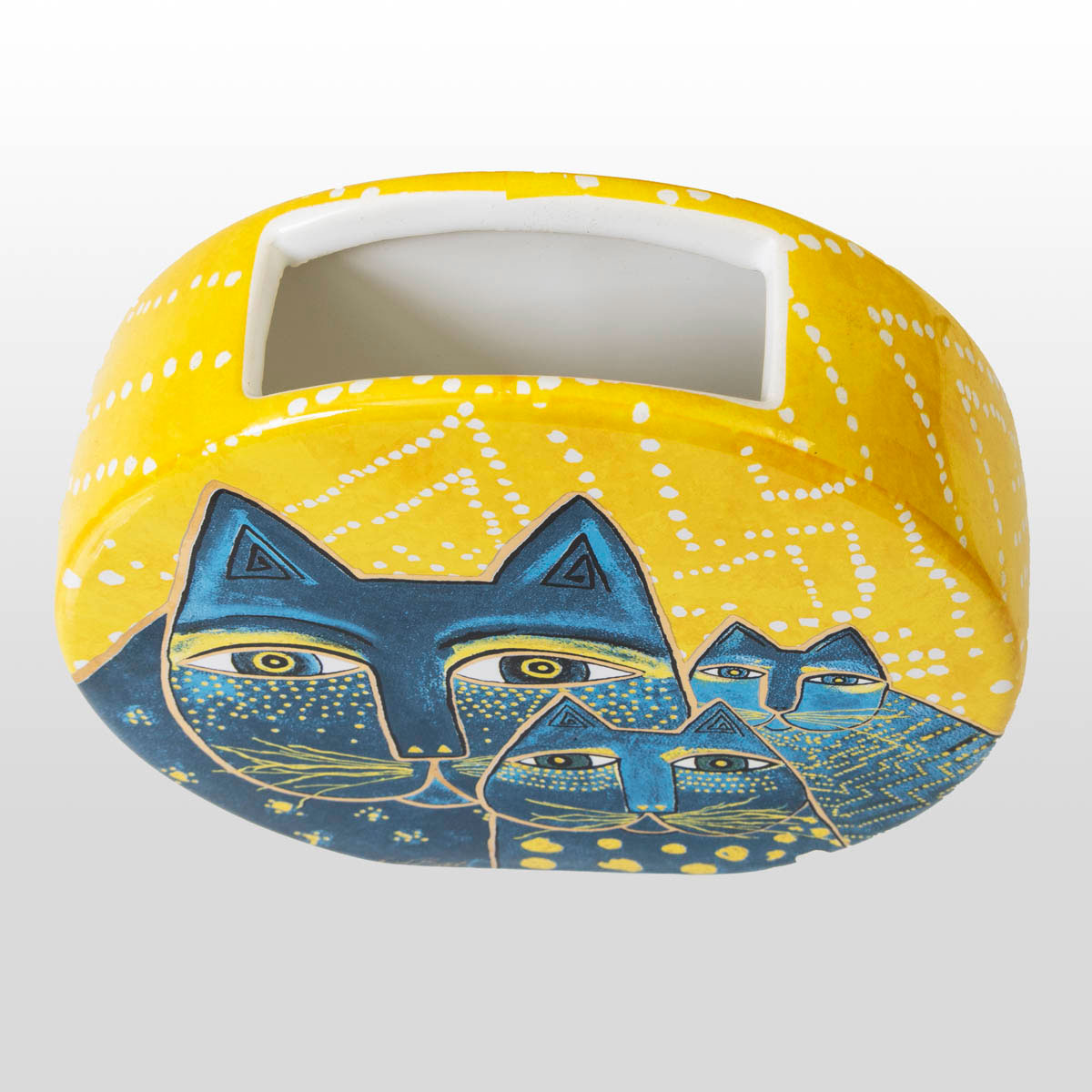 Vaso Laurel Burch: Gatti mediterranei (dettaglio 3)