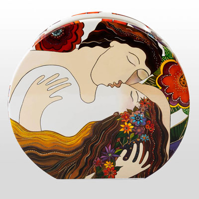 Vaso di Laurel Burch: Primo bacio