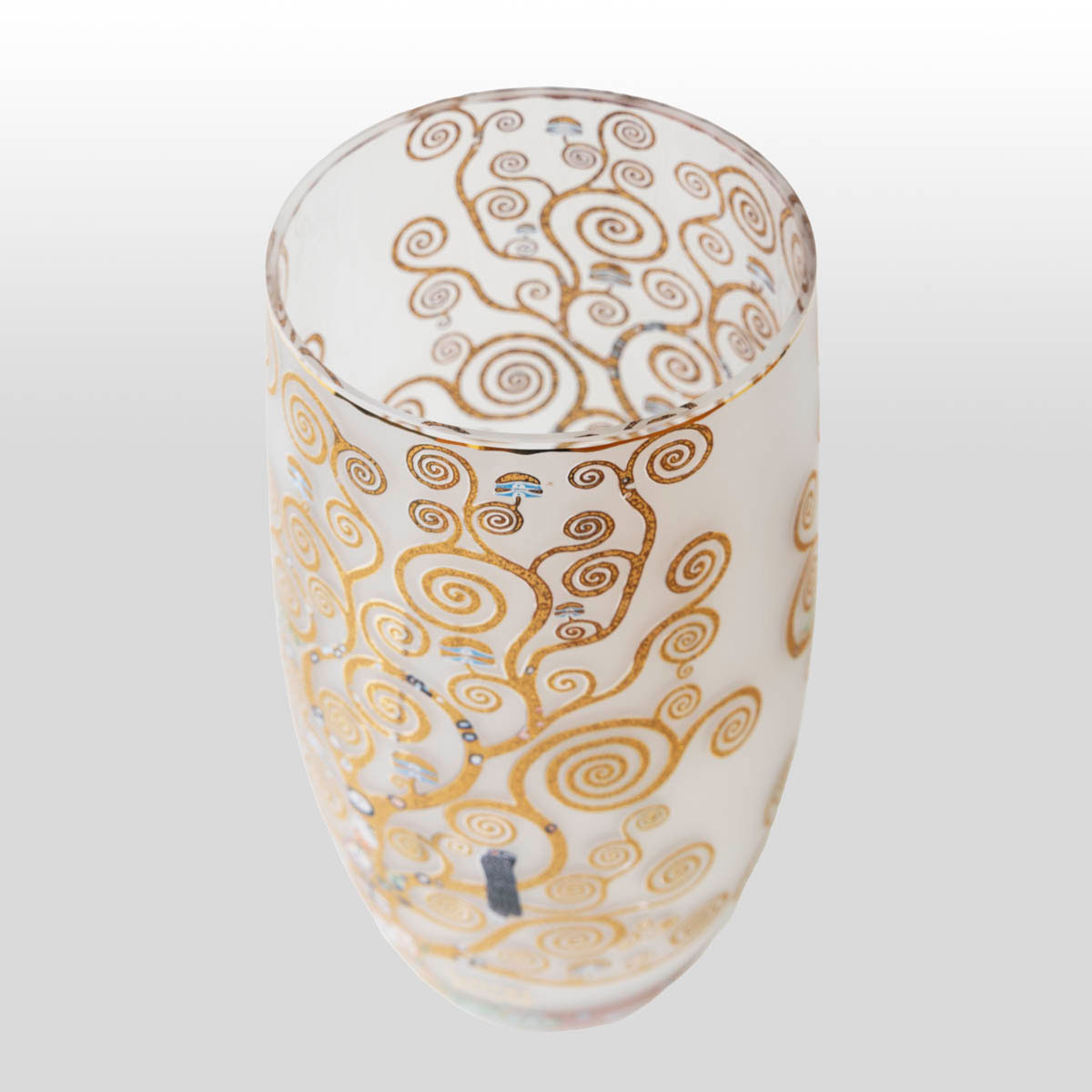 Vaso in vetro satinato Gustav Klimt: L'albero della vita