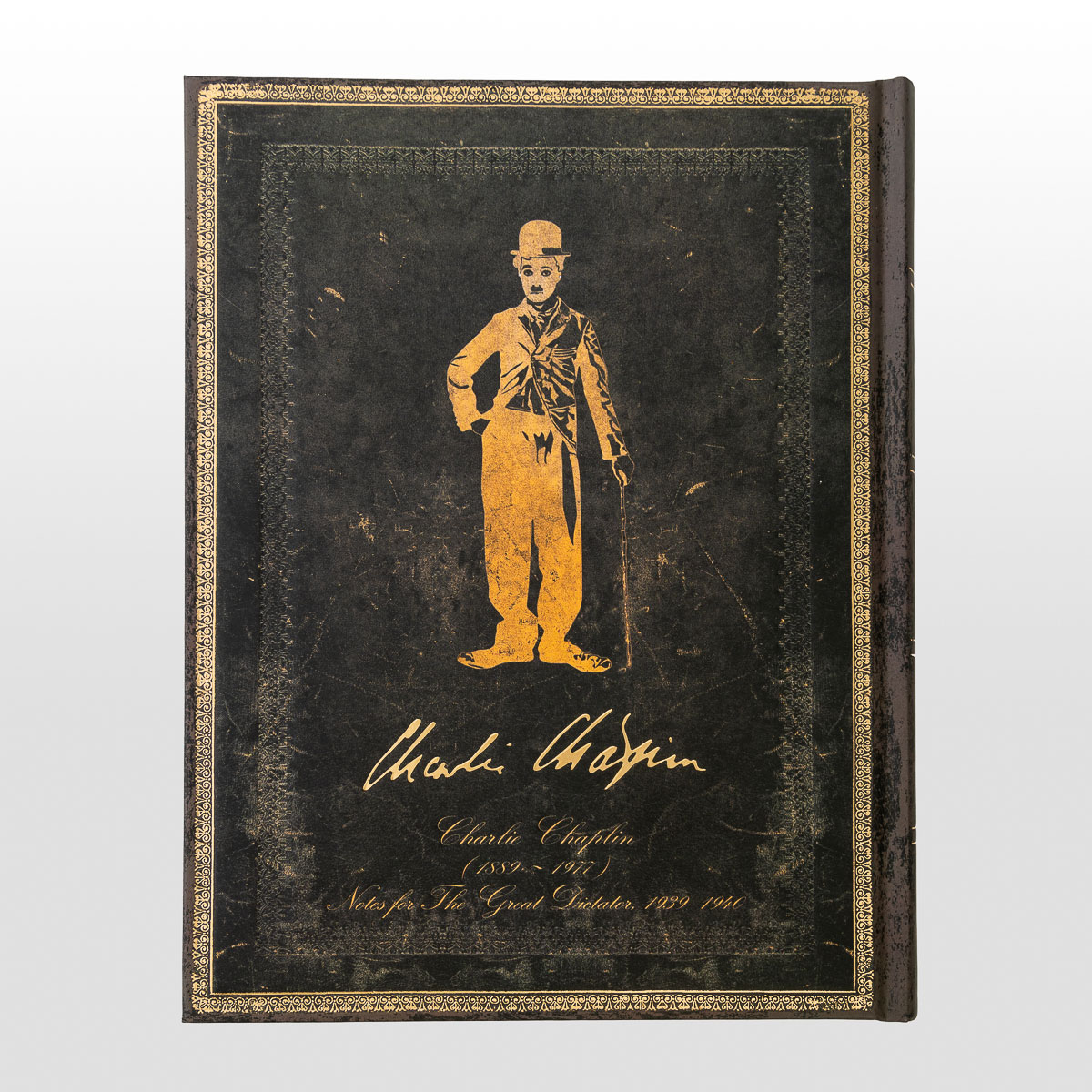 Carnet Paperblanks : Charlie Chaplin (détail 1)