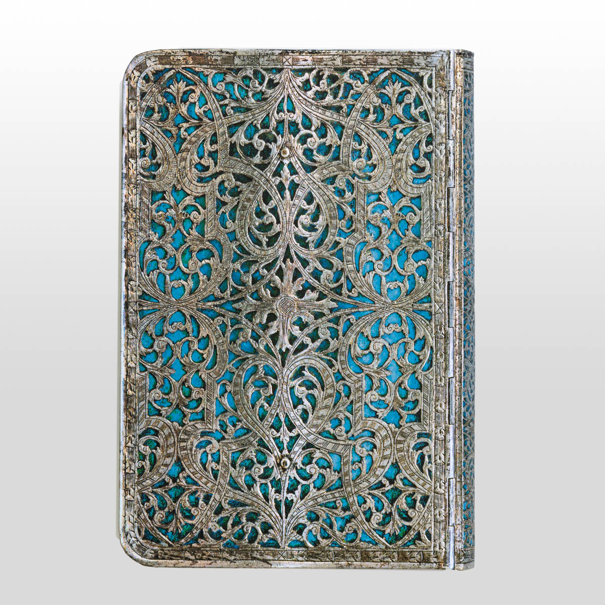 Carnet Paperblanks : Filigrane Argenté : Maya Bleu - MINI classique (détail 1)