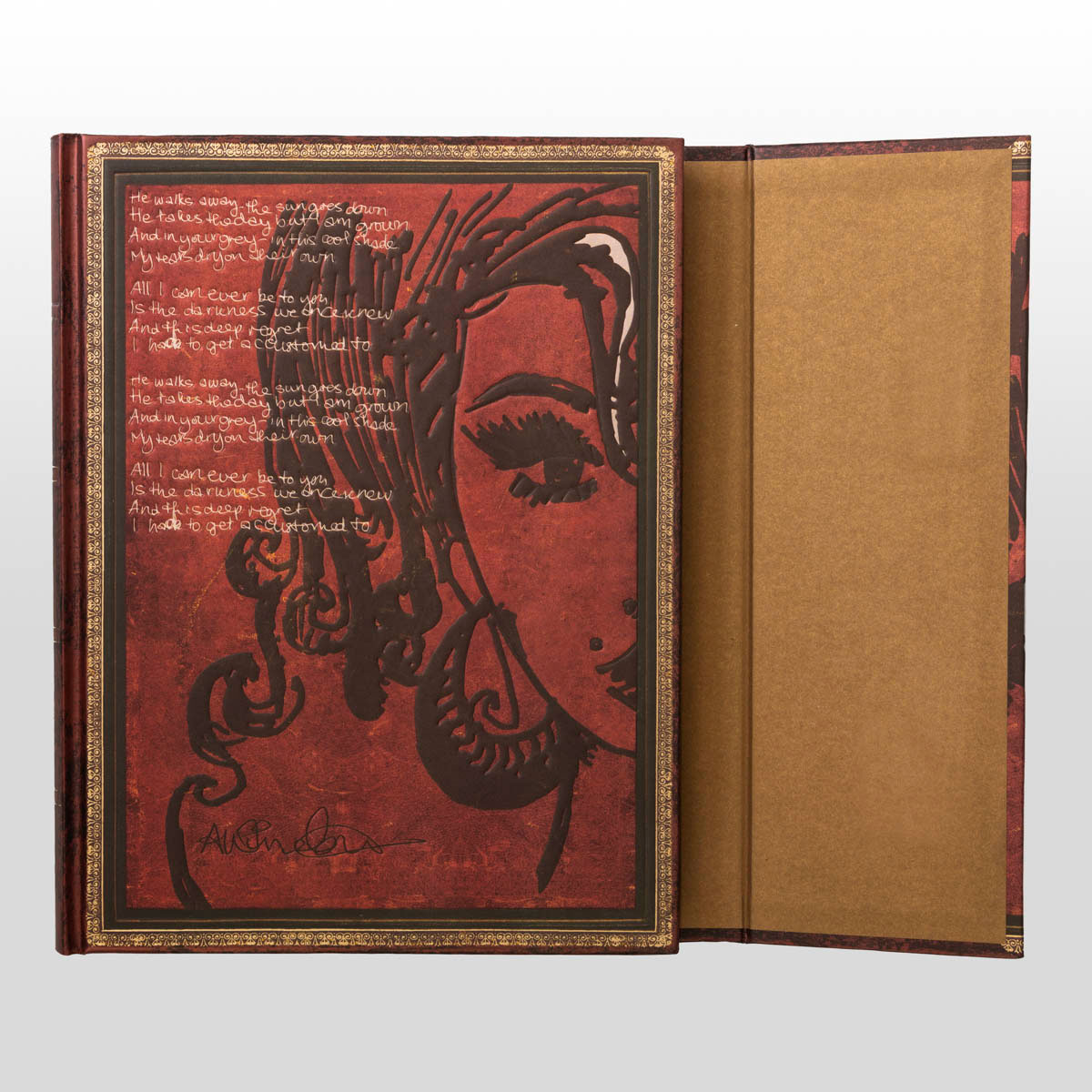 Carnet Paperblanks : Amy Winehouse : Tears Dry on Their Own (détail 1)