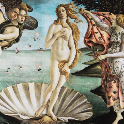 Póster Botticelli: El Nacimiento de Venus (1485)