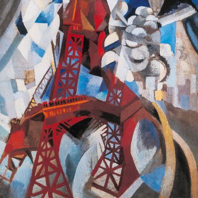 Lámina Robert Delaunay : La Tour Eiffel, Paris (1911)