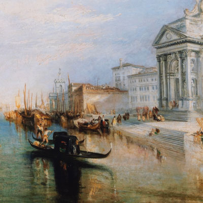 Stampa William Turner: Venezia, dal portico della Madonna della Salute (1835)