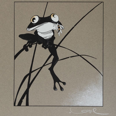 Sérigraphie signée Loisel - La grenouille