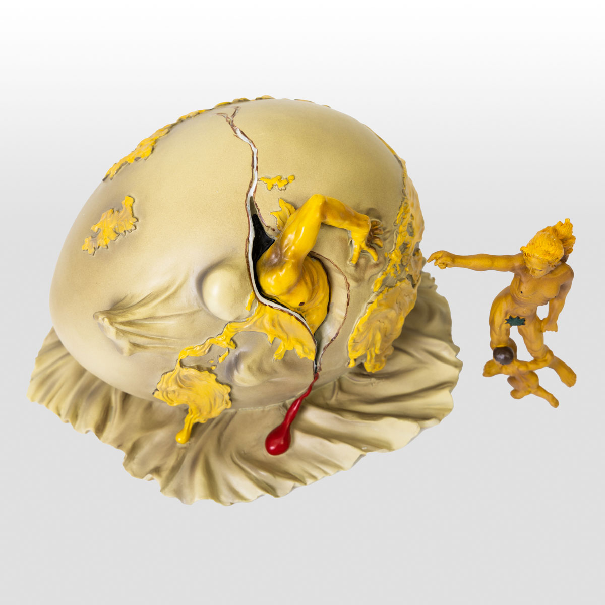 Estatuilla Salvador Dali : Niño geopolítico observando el nacimiento del hombre nuevo (detalle n°2)