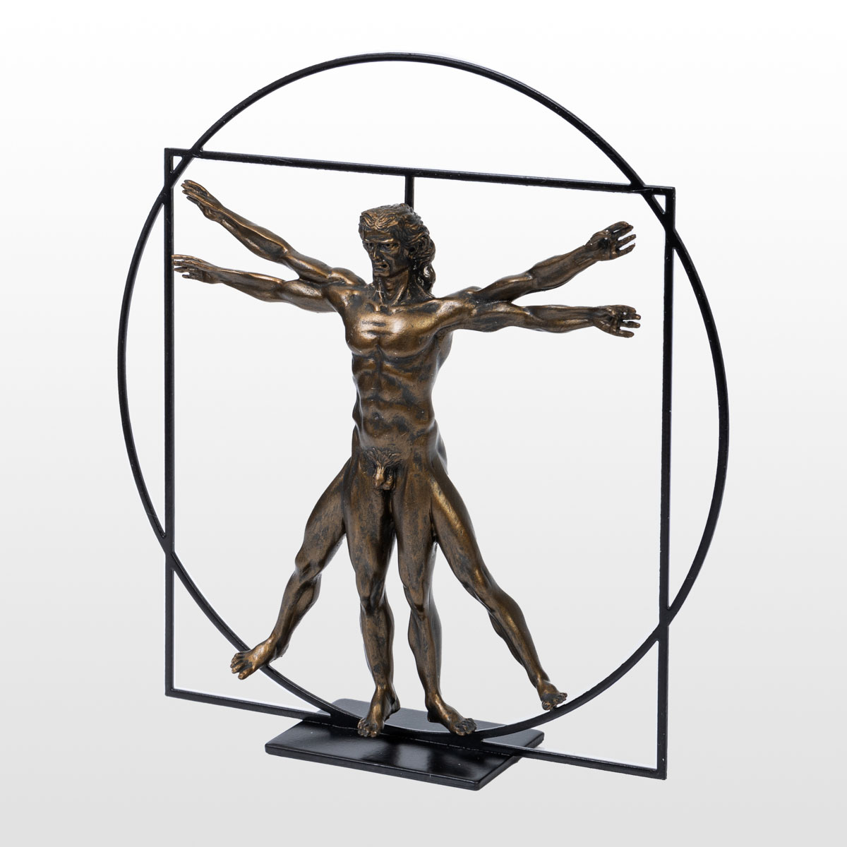 Figurine Léonard de Vinci : L'homme de Vitruve (détail n°2)