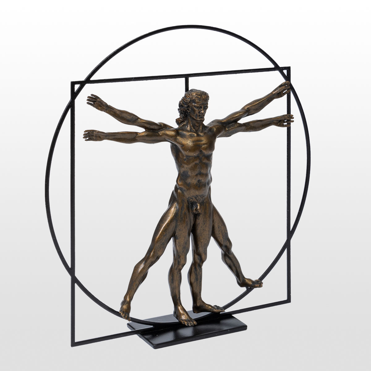 Figurine Léonard de Vinci : L'homme de Vitruve (détail n°3)