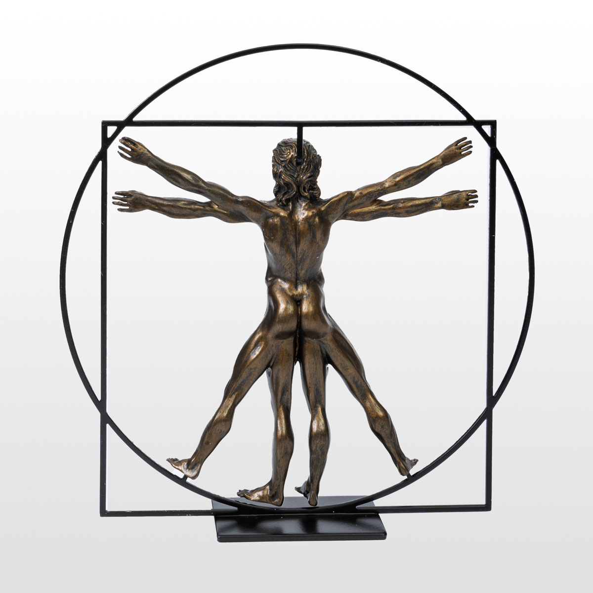 Figurine Léonard de Vinci : L'homme de Vitruve (détail n°5)