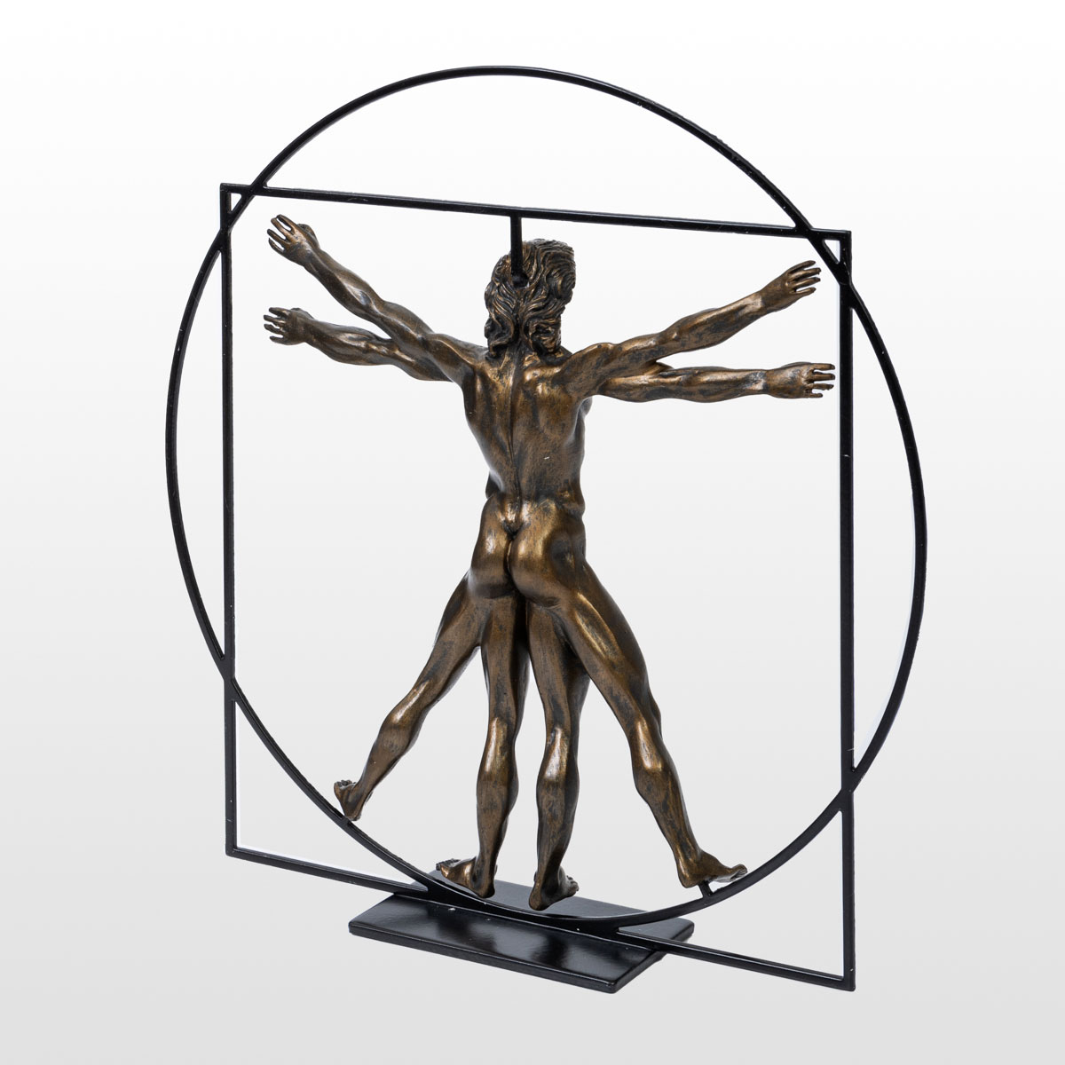 Figurine Léonard de Vinci : L'homme de Vitruve (détail n°6)