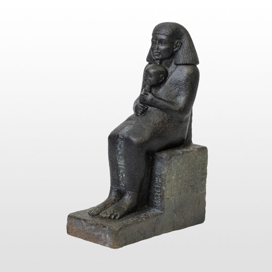 Egyptian Statuette: Senenmut and Princess Neferure