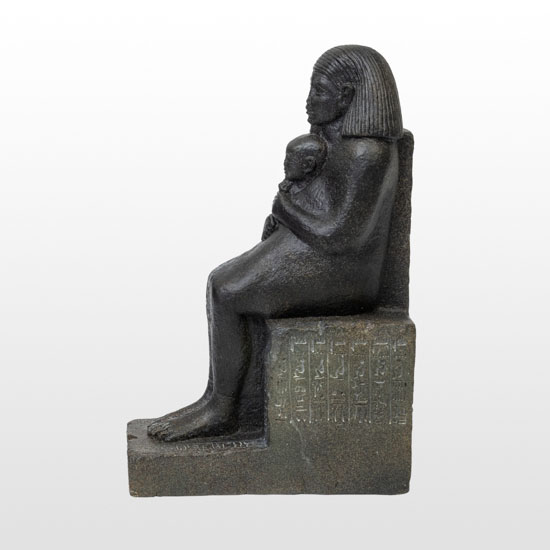 Egyptian Statuette: Senenmut and Princess Neferure