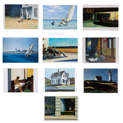 10 Edward Hopper postcards