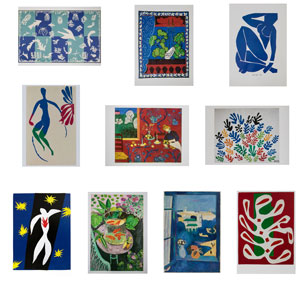 10 tarjetas postales Matisse