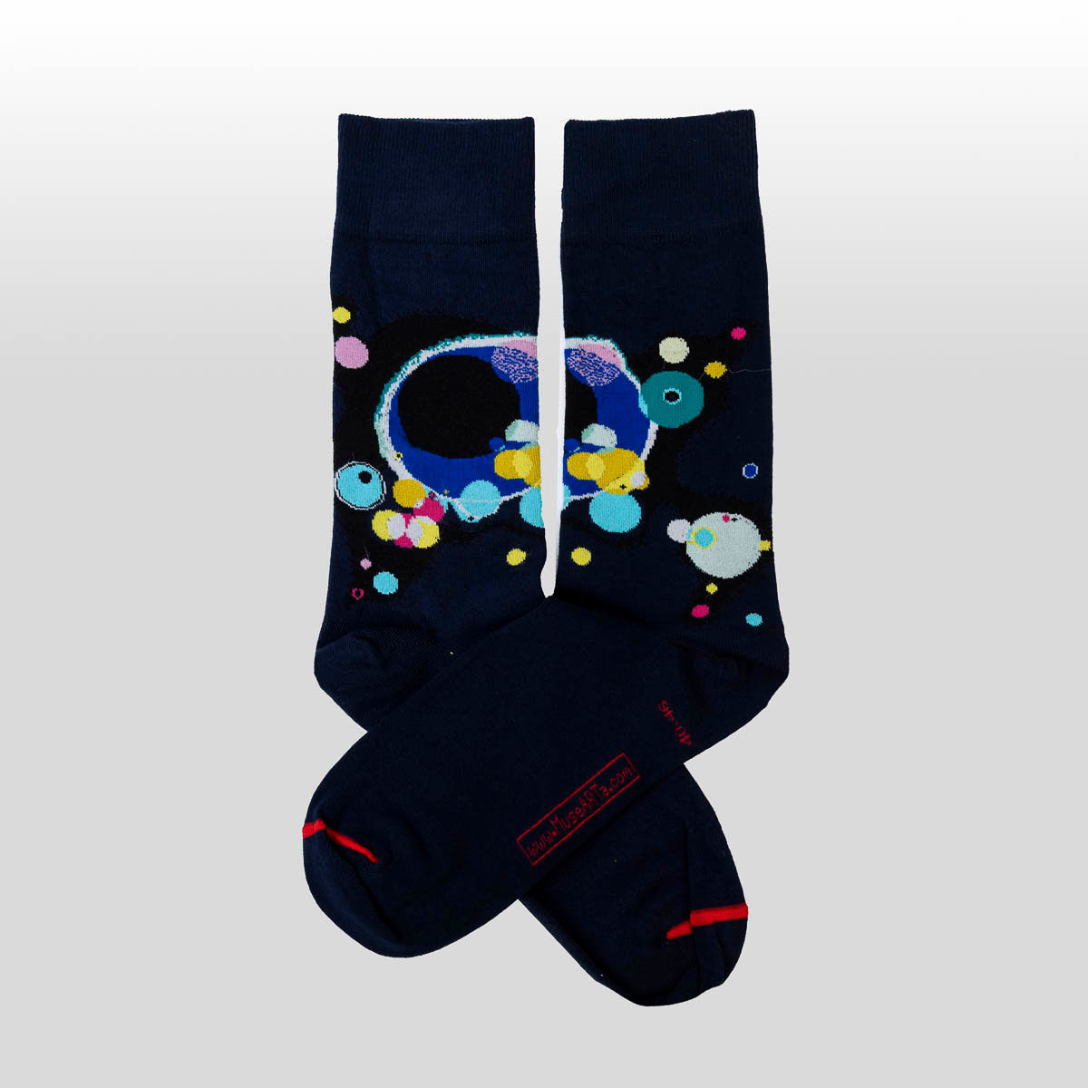 Kandinsky Socks: Several circles (detail 2)