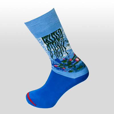 Claude Monet Socks: Water Lilies