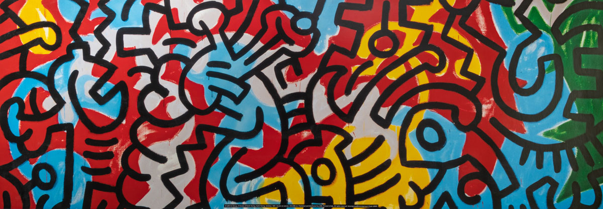 Keith Haring Art Print - Untitled Abstract (1987) - 95 x 33 cm